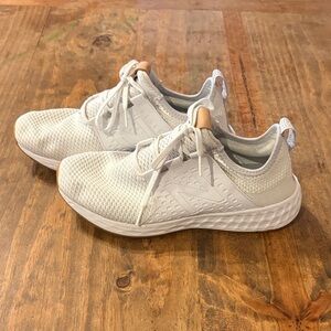 New Balance White Athletic Sneakers